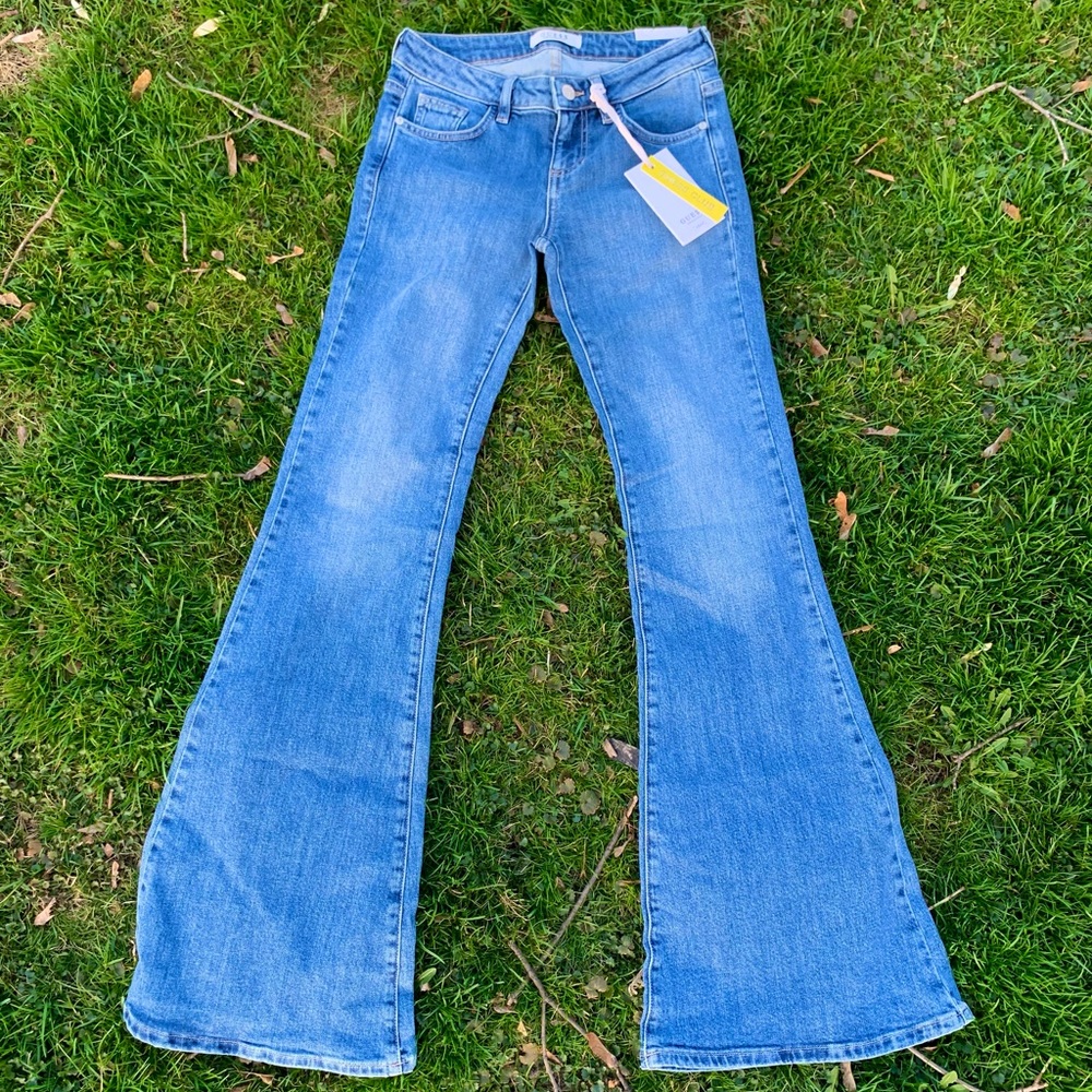 Guess Low Rise Flair Bell Bottoms NWOT
